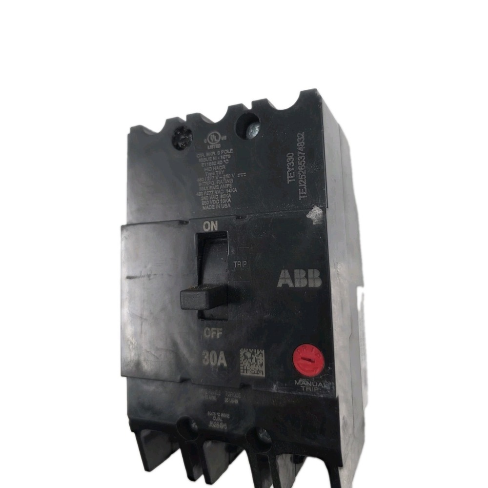 ABB / General Electric TEY330 - 30A 3 Pole Miniature Circuit Breaker